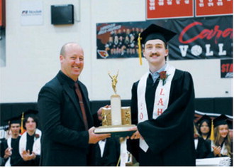 Keaton Ullyott was recognized as the Outstanding Senior Boy for the Langdon Area High School Class of 2026 during commencement exercises May 24. Photo by Kacy Kakela
