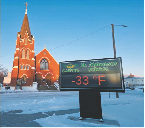 In the last week, a cold snap has disrupted schools, businesses, and daily routines with residents carrying on with daily life as best as possible. The lowest temperature was recorded in Langdon at -33 on Sunday morning after sunrise. Borderland Press photo