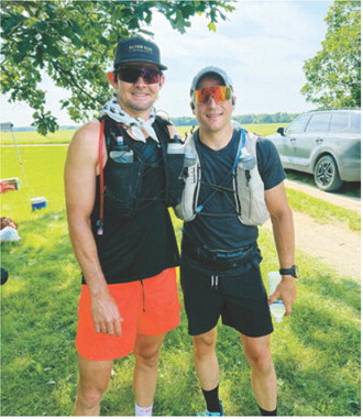 Tanner Robberstad, left, and Brenyn Otto recently completed the Wilderman race. Submitted photo