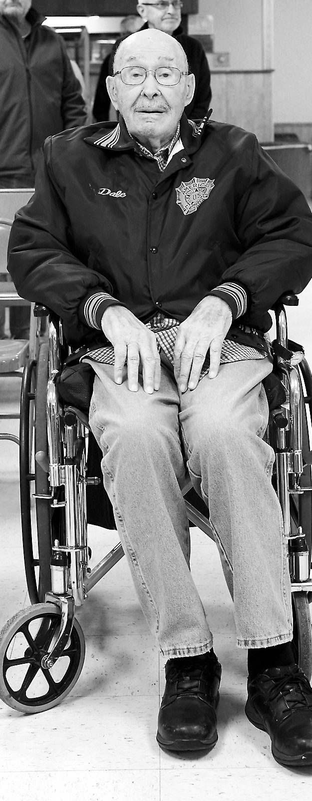 At 101 years young, Dale McDonald was in attendance at the Veterans Day Program. Photo by Larry Stokke.