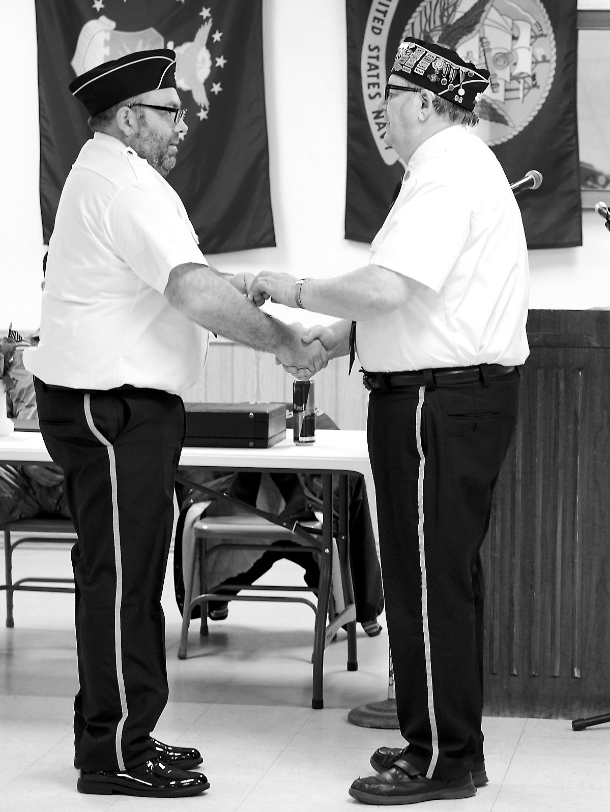Daryl Kempel was recognized with a 50 year pin for his service. Photo by Larry Stokke.