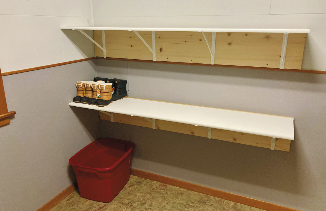 Shelves that were once full now sit bare after LOAN served 196 students at the beginning of the school year.