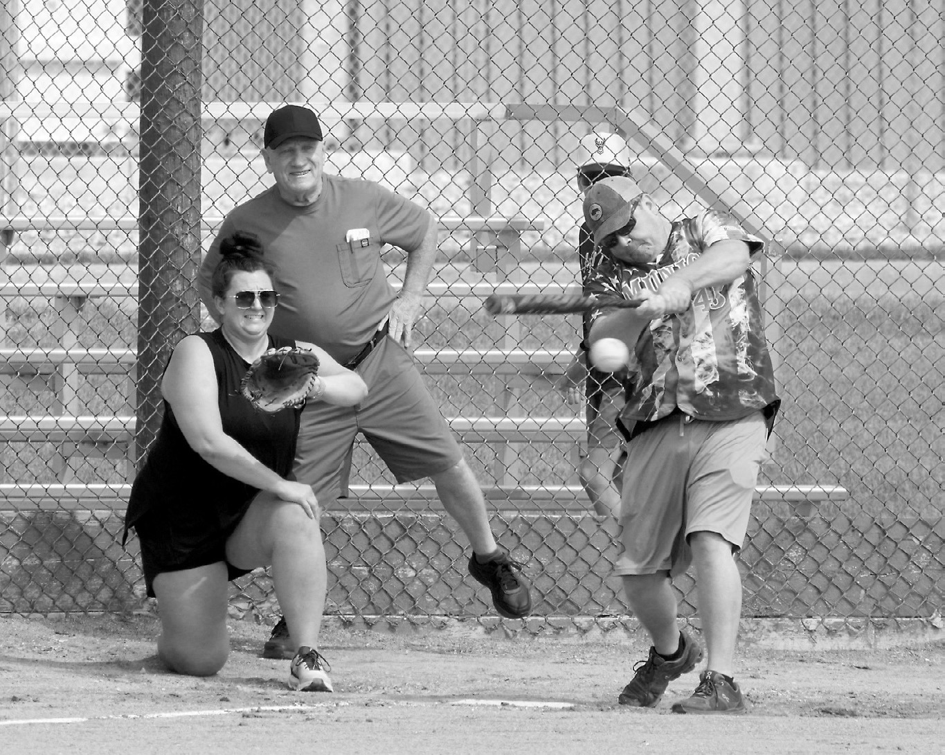 Jason Wirth connects for a base hit. Photo by Larry Stokke.