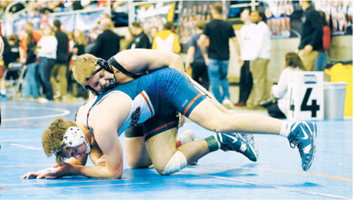 Gavin Symington won his match by decision. Photo by Larry Stokke
