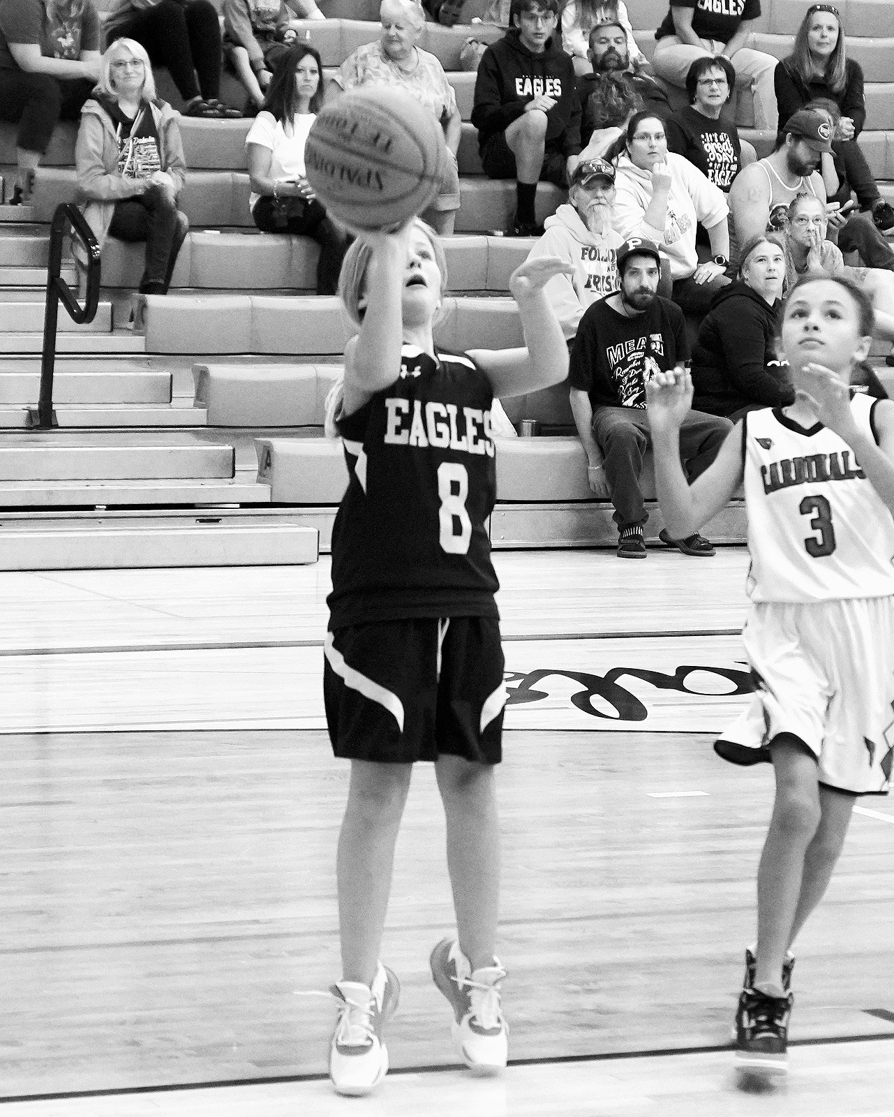 Cards and Eagles 5th and 6th grade girls basketball dual