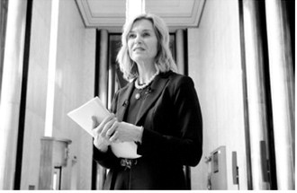 Rep. Julie Fedorchak, R-N.D., speaks to reporters at the Capitol on April 2, 2026, before turning in petition signatures to gain access to the 2026 Republican primary election. (Photo by Michael Achterling/North Dakota Monitor)