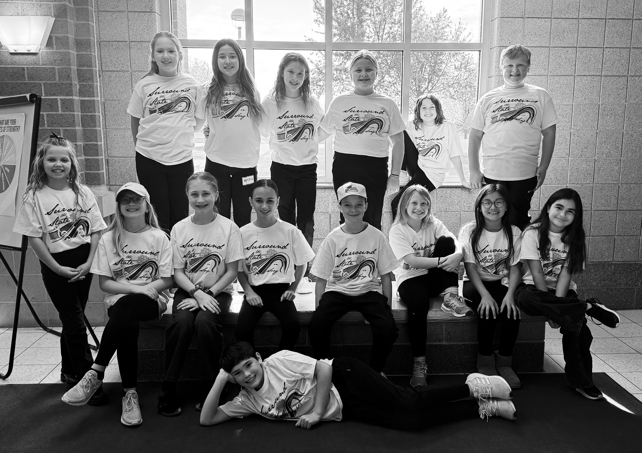Langdon Area Elementary fifth and sixth graders enjoyed performing in the Surround the State in Song Festival on Saturday, Oct. 11 in Grand Forks.