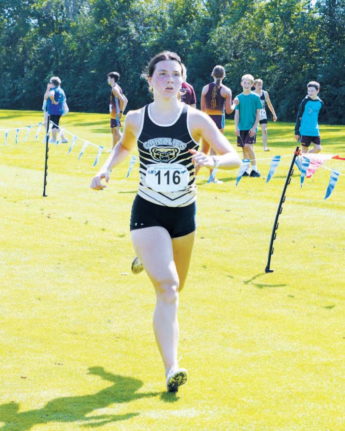PNC's Delaney Denault took home 12th place at the HCV cross country meet. Photo by Larry Stokke.