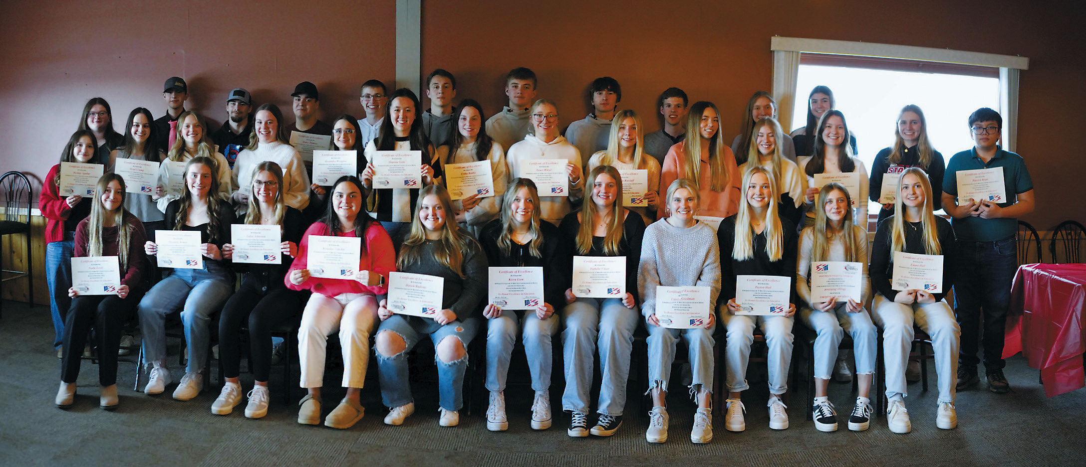 Numerous students from Langdon and Munich were honored at the Academic Banquet hosted At The Hop. Photo by Larry Stokke.