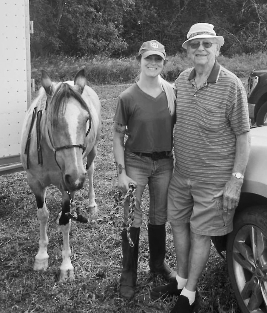 Grandpa visiting me at the Deuce’s first horse show in years in Mountain last weekend.