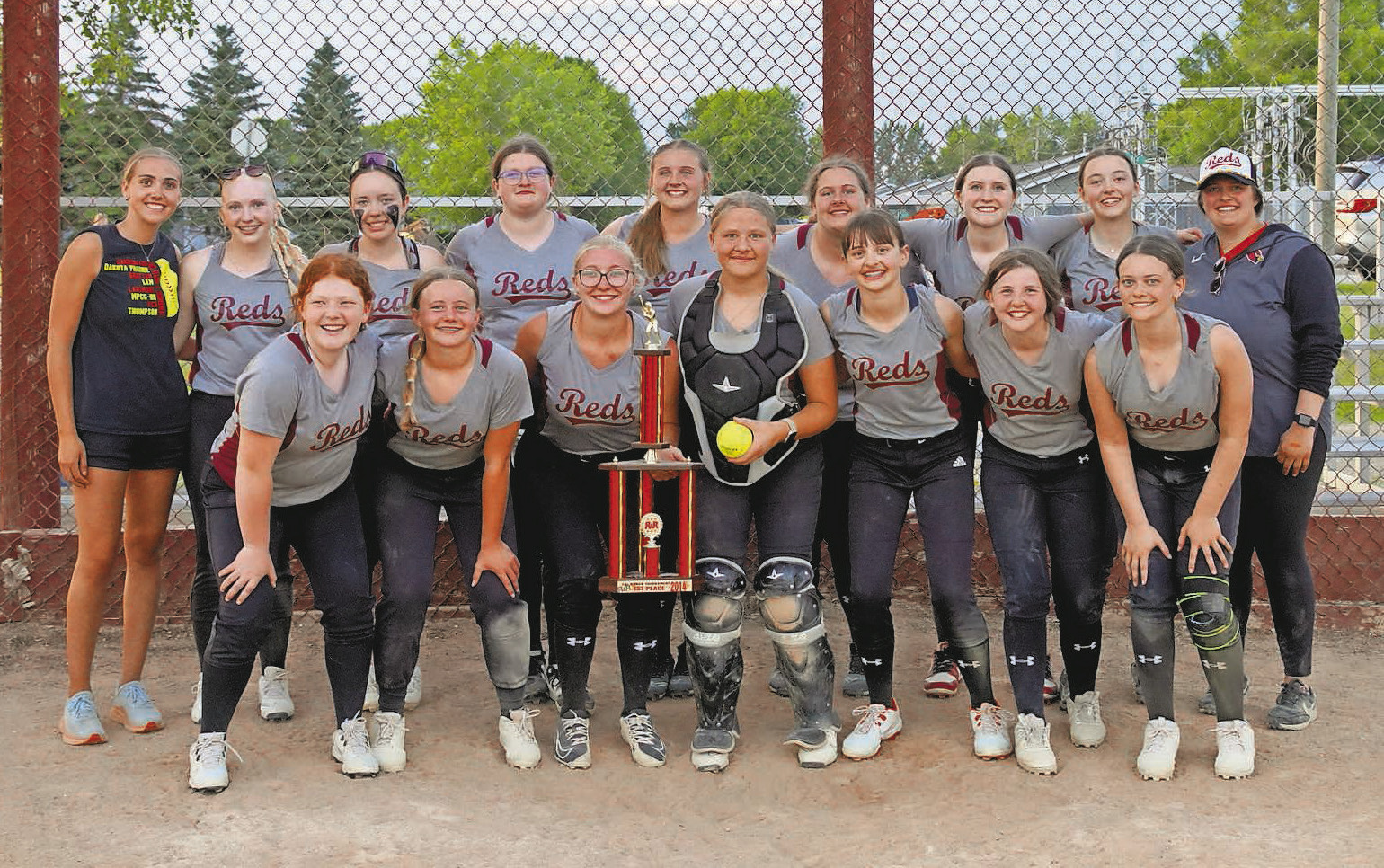 Langdon Girls Softball team won the 18U Tournament 24-15 over Midway/Minto July 1 in Langdon. PHOTO BY LARRY STOKKE