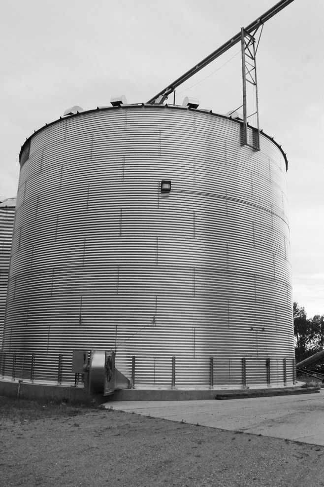 Inspect for alignment or deformation issues that may impact the grain bin. (NDSU photo)