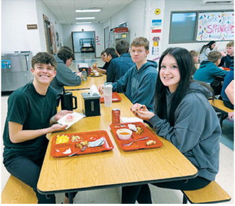 Students share smiles, cookies, and kindness. Submitted photo