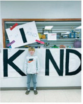 Students learn to be the “I” in “kind” at the Pembina school. Submitted photo