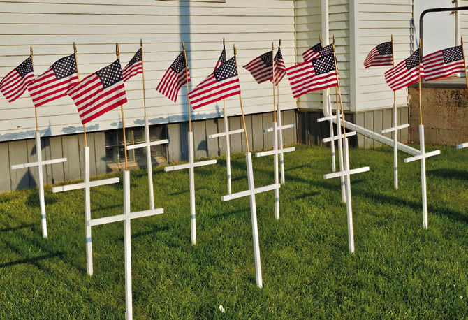 AMERICAN LEGION POST 98 HONORS THE FALLEN