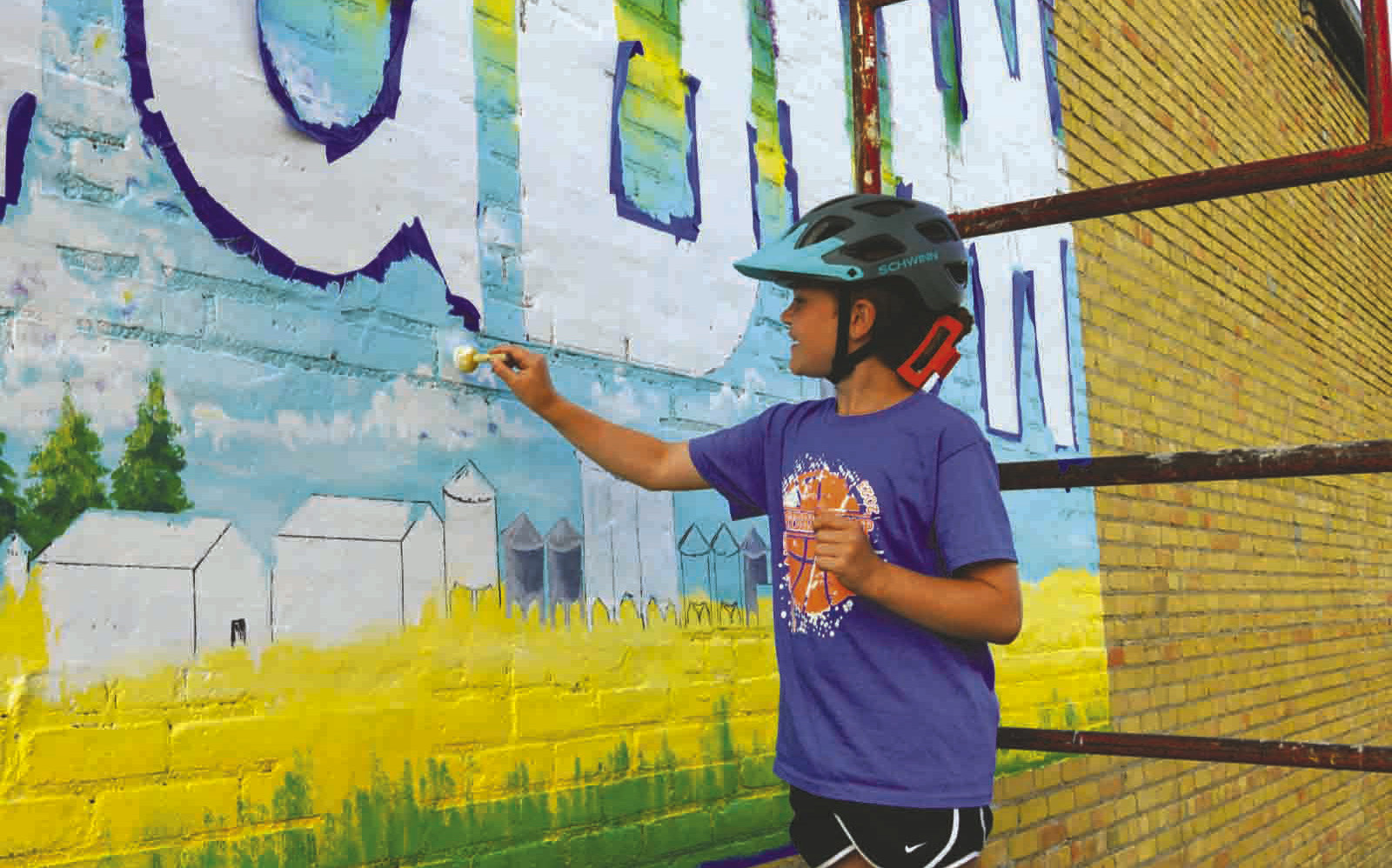 Langdon’s mural is coming to life