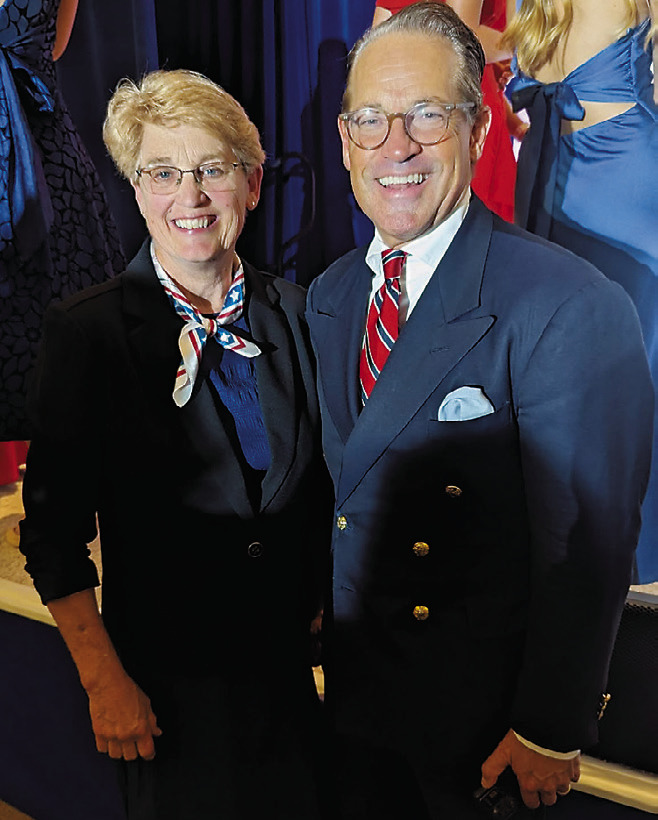 Linda Thorson with Keynote Speaker Eric Metaxas.