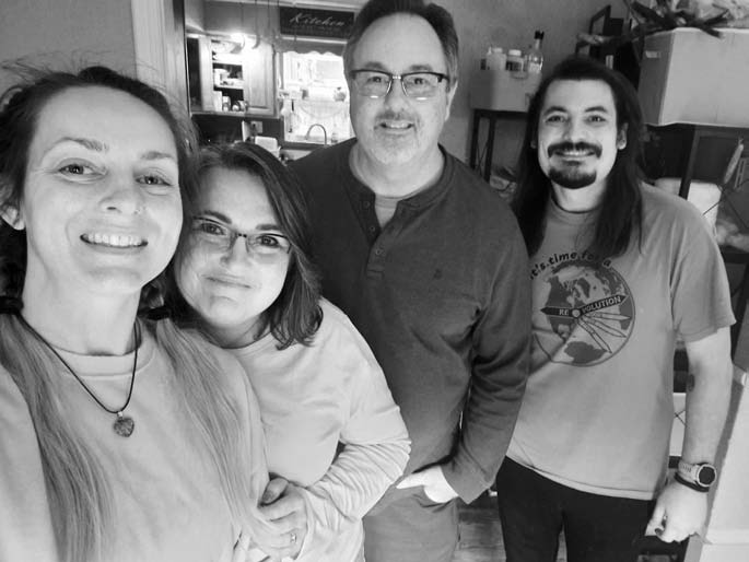 Me, Mom, Joel, and Phil.