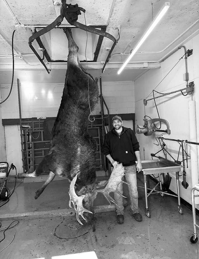Submitted photo. Roder for their help in the hunt, and although he's been asked many times, he does not know how much the bull