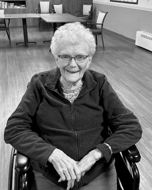 Georgie laughing during comedy hour.