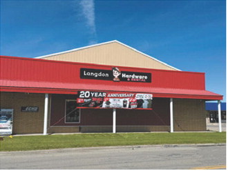 Langdon Hardware &amp; Rental celebrated 20 years of serving the community June 16-20 with special promotions, food fresh off the grill and homemade ice cream. The locally owned business thanked customers for two decades of support during the anniversary celebration. Submitted photo