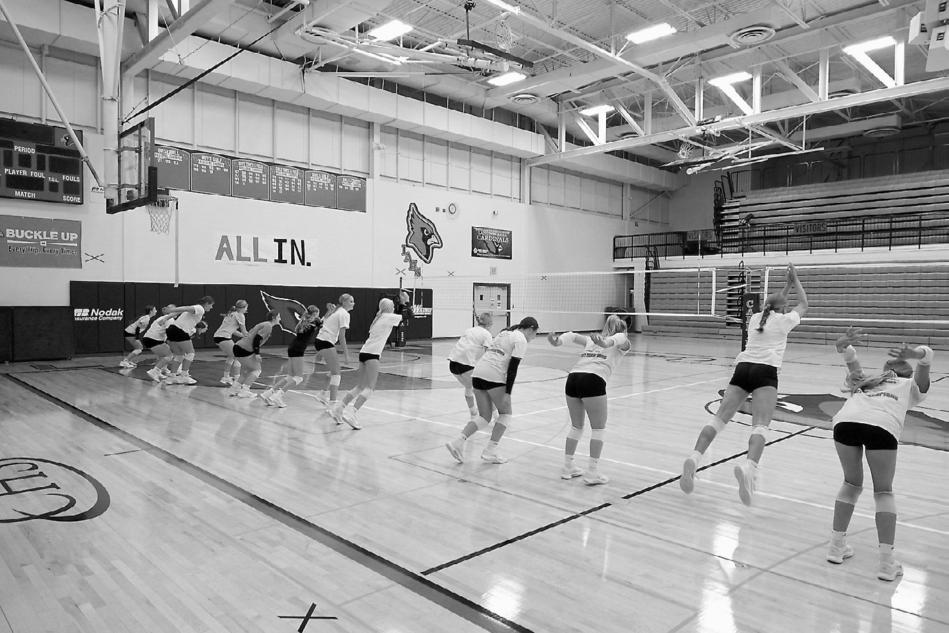 Cardinals volleyball warms up for the season