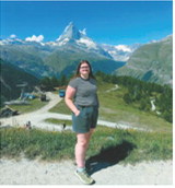 Matilda Lawson stands in front of the Matterhorn in Zermatt, Switzerland. Submitted photo