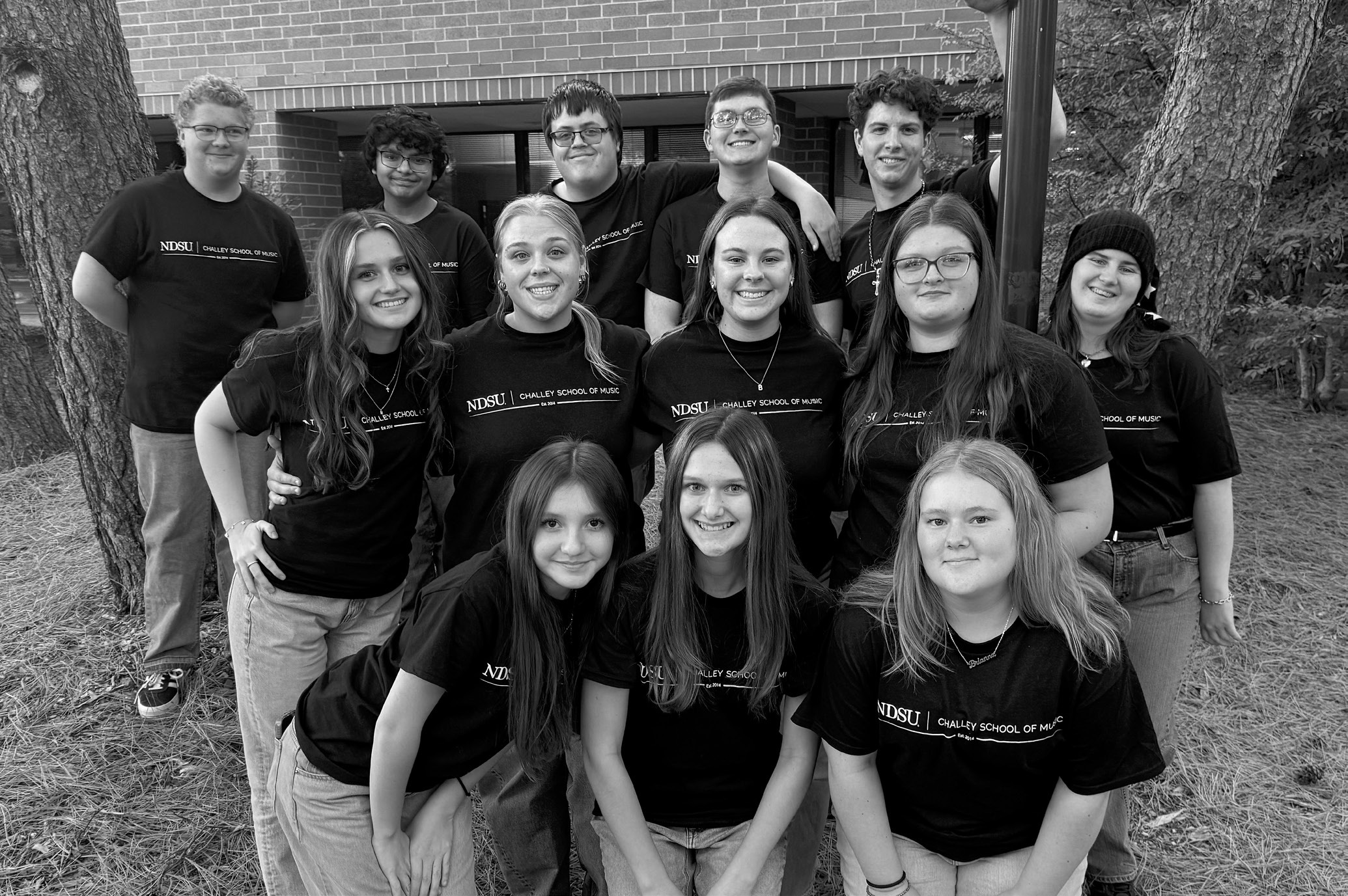 On Oct. 6, the Langdon Area high school choir students performed at the NDSU Choral Festival. Their teacher, Kimberly Hart, said the students really enjoyed this experience. While at the festival, Jonathan Lill and Madelyn Crump were honored by being selected to sing in the Chamber Choir as well as receiving the four year award. From row (L-R) Destiny, Eliot, Breanna; middle row: Ruby, Claire, Madelyn, Matilda, Melah; back row: Aidan, Cameron, Thomas, Bradyn, and Jonathan.