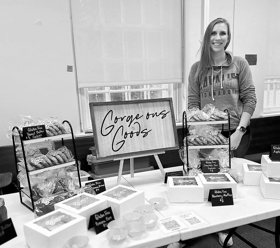 Gorgeous Goods showing off an assortment of regular and gluten free baked goods.