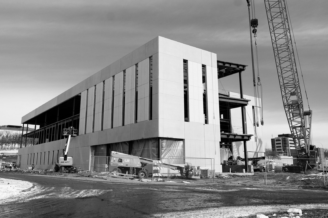 The new State Lab is under construction on the Capitol grounds in Bismarck on Nov. 21, 2024. (Michael Achterling/North Dakota Monitor)