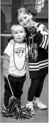 Kenadee Cluchie's young fans were there cheering Kennedy on. Photo by Larry Stokke