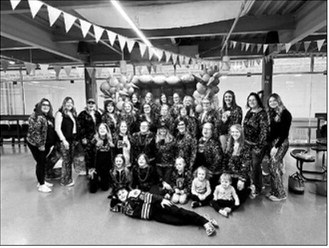 Langdon Blades 19U girls moms bring the bling at the state tournament in Watford City. Submitted photo