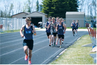 Nash Fitzsimonds placed second in the 3,200-meter run with a time of 10:42.99 at the regional meet for the PCN Grizzlies. Photo by Ashley Schafer