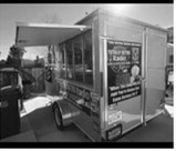 The trailer I purchased, as viewed, in Shakespeare's driveway.