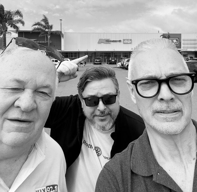 Larry, Joey, and Bob at K-Mart searching for a blue light special!
