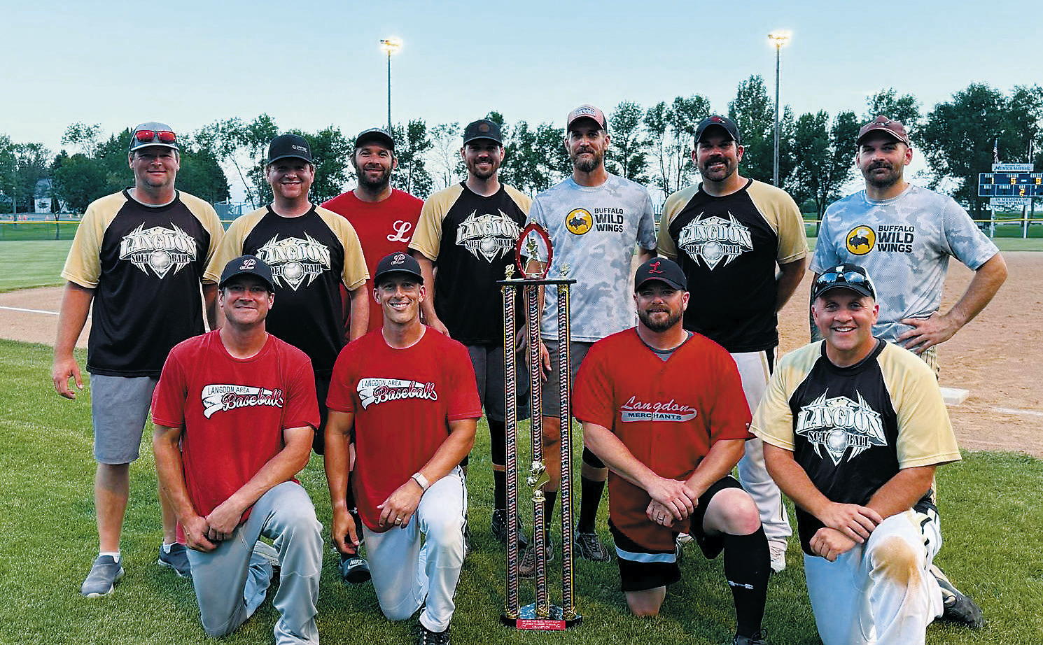 Back row (L-R) Zach Jacobson, Matt Geddes, Keaton Mikkelsen, Jesse Zeis, Zach Zies, Brett Zeis, Josh Zeis; front row: Justin Flink, Zach Schaefer, Kyle Hetletved, and Chris Mikkelson. Photo by Emily Schaefer.