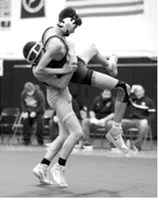 Colin Longtin made short work of his opponent pinning him in 80 seconds. Photo by Larry Stokke