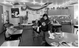 Mrs. Crosby experiments with the Virtual Dementia Tour. Submitted photo