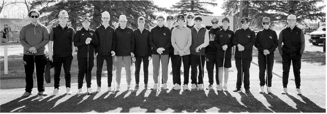 Members of the Langdon/Munich Cardinals boys golf team. Photo by Larry Stokke