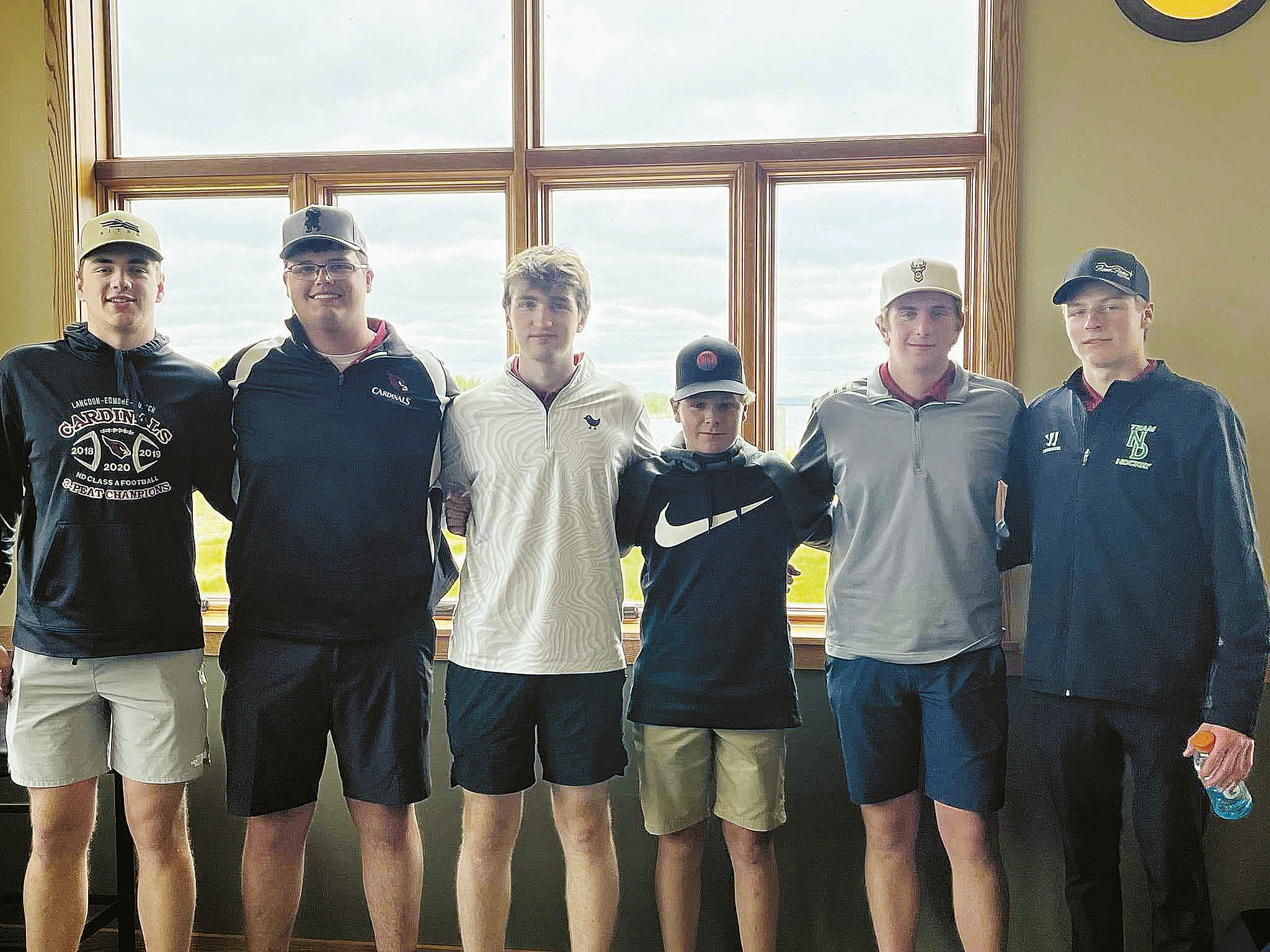 Langdon-Edmore-Munich team (L-R): Rayce Worley, Parker Rime, Keaton Ullyott, Ryder Moser, Reese Hoffarth, and Rudy Moser.