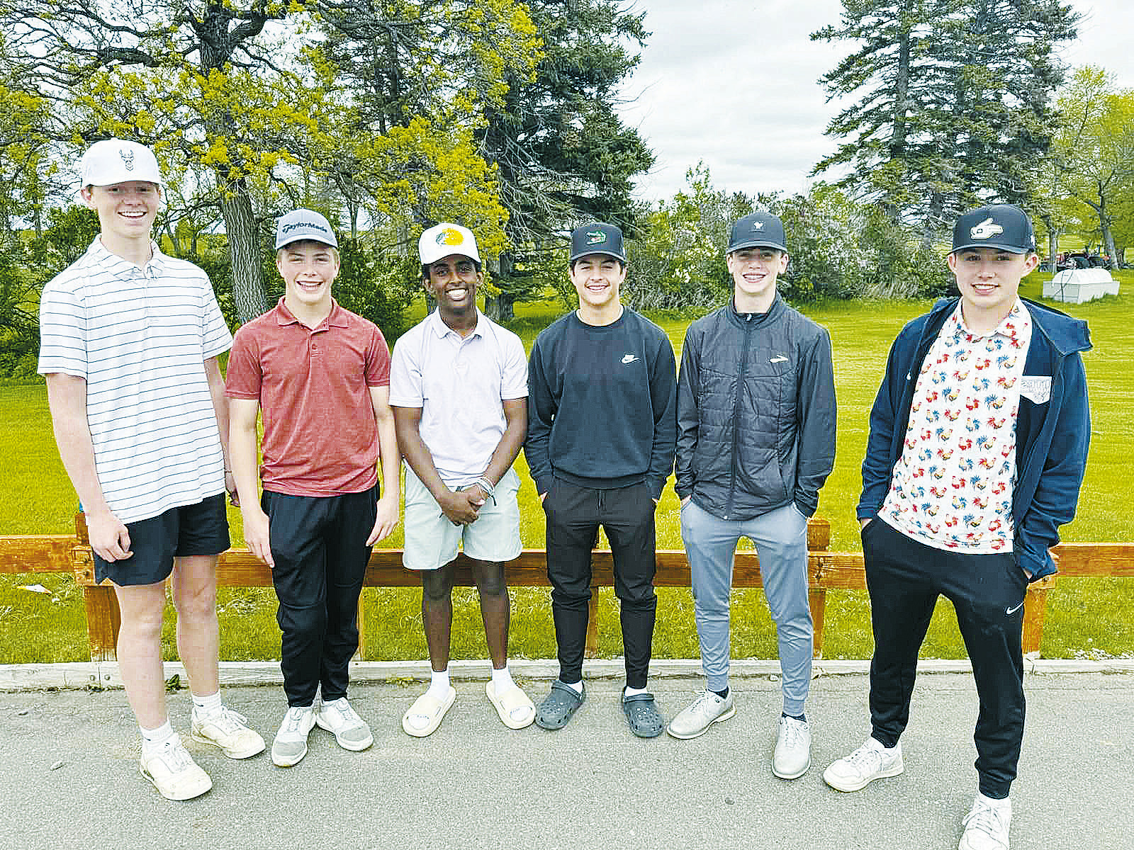 North Border team (L-R) Bjorn Everson, Zeke Symington, Gabe Symington, Grant Cosley, Kaden Moore, and Brody Berg.