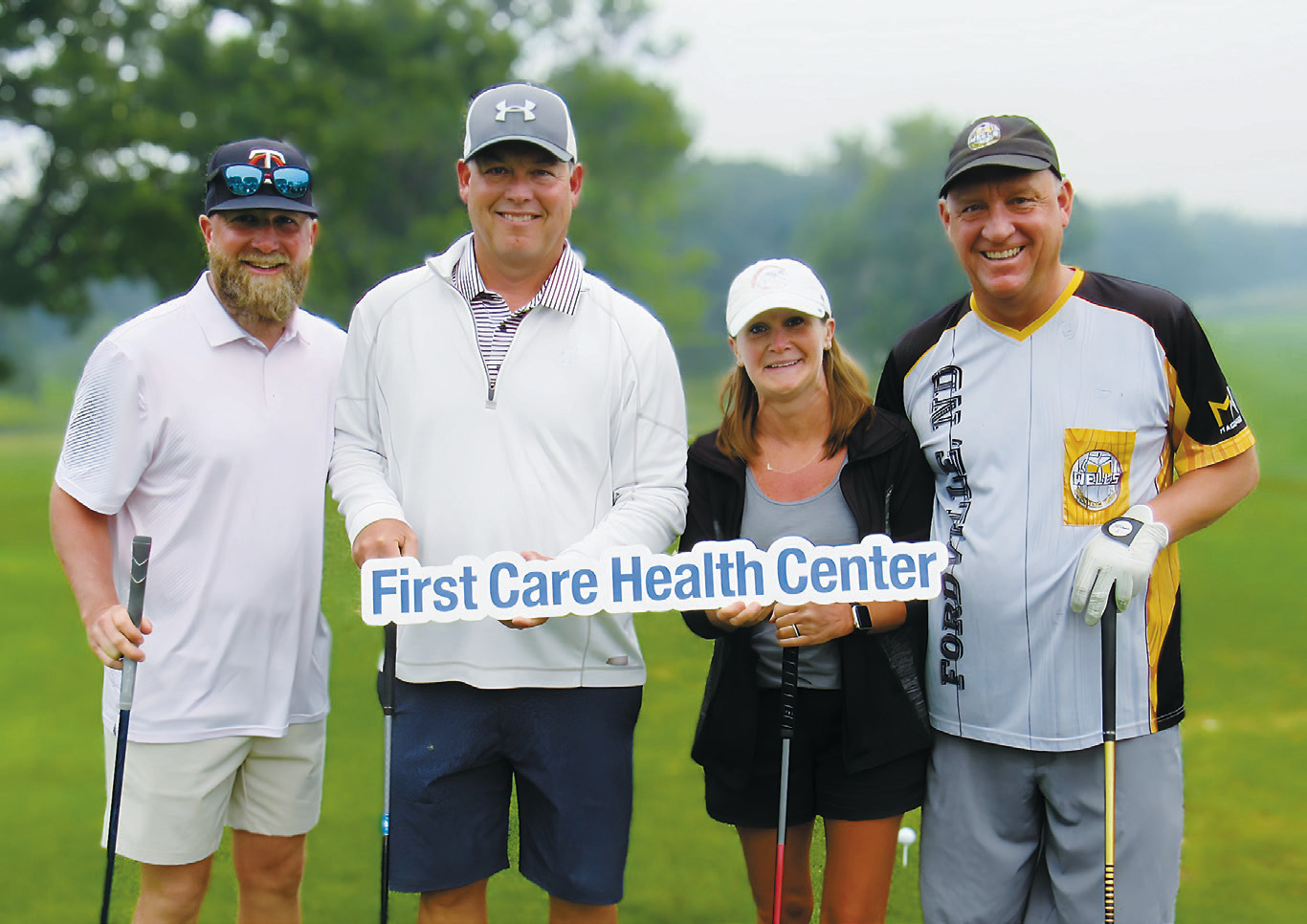 Second place team – Wells Drinking Well (L-R): Brett Omdahl, Grant Skibicki, Amy Skibicki, and Steve Wells.