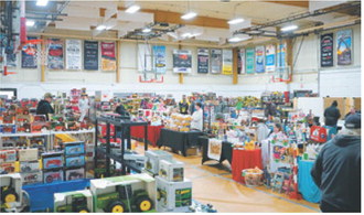 The 19th annual Toy Show in Langdon featured 30 vendors over the weekend and drew 450 attendees. Photo by Larry Stokke
