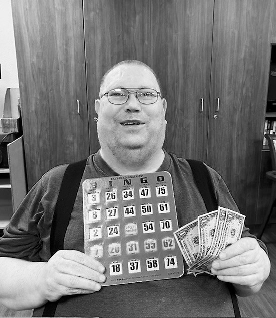 Richard had a lucky streak in bingo last week!