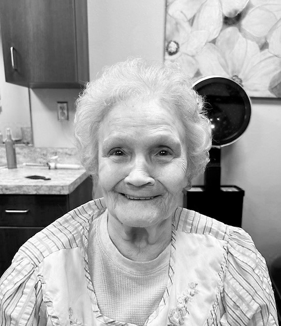 Joann before hair day. Joann looking much happier after getting her hair done!