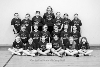 The fourth-graders also participated in camp. Liv Prouty assisted with camp. Photo by Larry Stokke