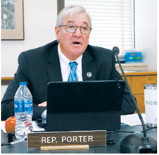 Rep. Todd Porter, R-Mandan, speaks during a meeting of the Emergency Response Services Committee on Feb. 25. Photo by Michael Achterling/North Dakota Monitor