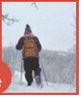 Brett Wawers snowshoes in the Pembina Gorge State Recreation Area. Submitted photo.