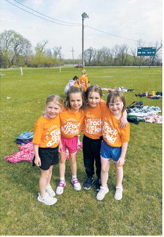 Students gather for a photo during North Border School's annual Track and Field Day. The event gave elementary students a chance to enjoy friendly competition and outdoor activities as the school year drew to a close. Submitted photo
