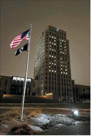 N.D. Capitol lit up for New Year